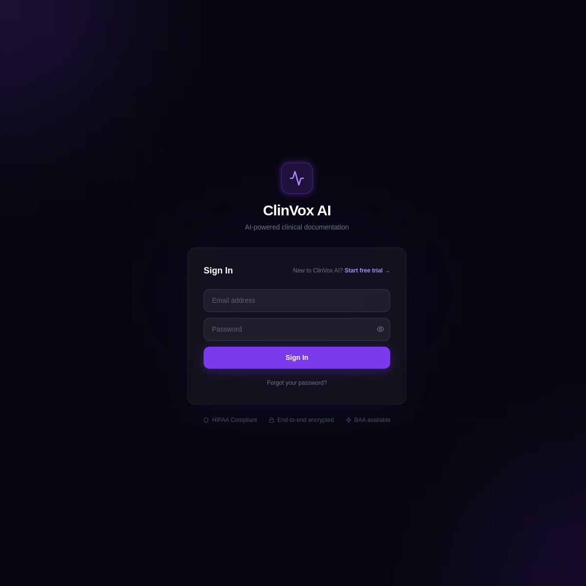 ClinVox AI screen 3